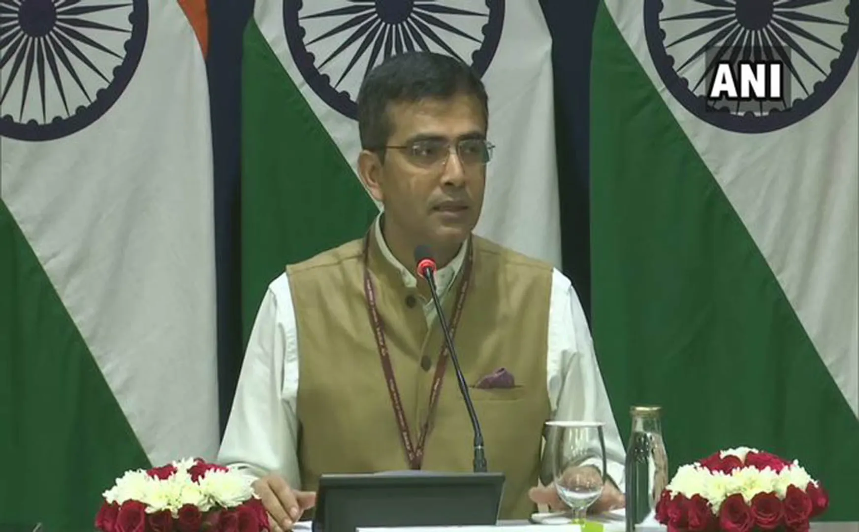 india external minister secretary raveesh kumar called press meet 